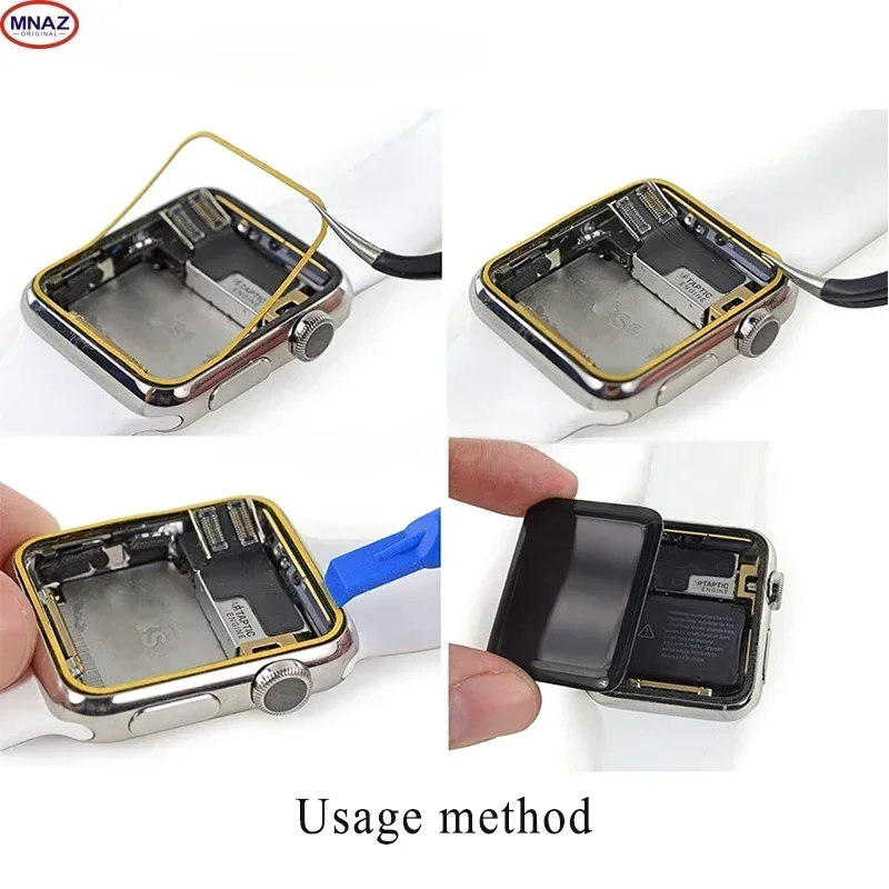 

Screen Glue for Apple Watch Series 1 2 3 4 5 38mm 42mm 40mm 44mm Adhesive Tape Sticker Repair Parts Replacement S1 S2 S3 S4 S5