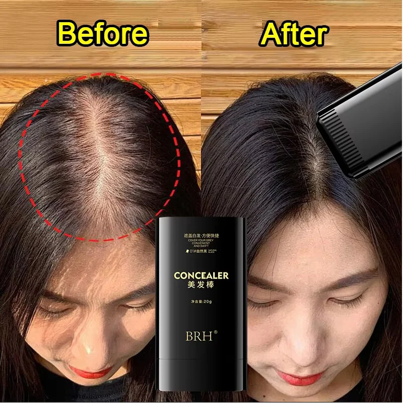 3 Colors Hair Stick Disposable Plant Hair Dyeing Cover White Hair Root Concealer Stick Fast Temporary Hair Dye Hair Care Product
