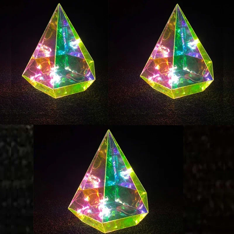 

3Pcs Iridescent Diamond Ceiling Hanging Decoration Supermarket Store Wedding Birthday Party Gift Background Christmas Tree Decor