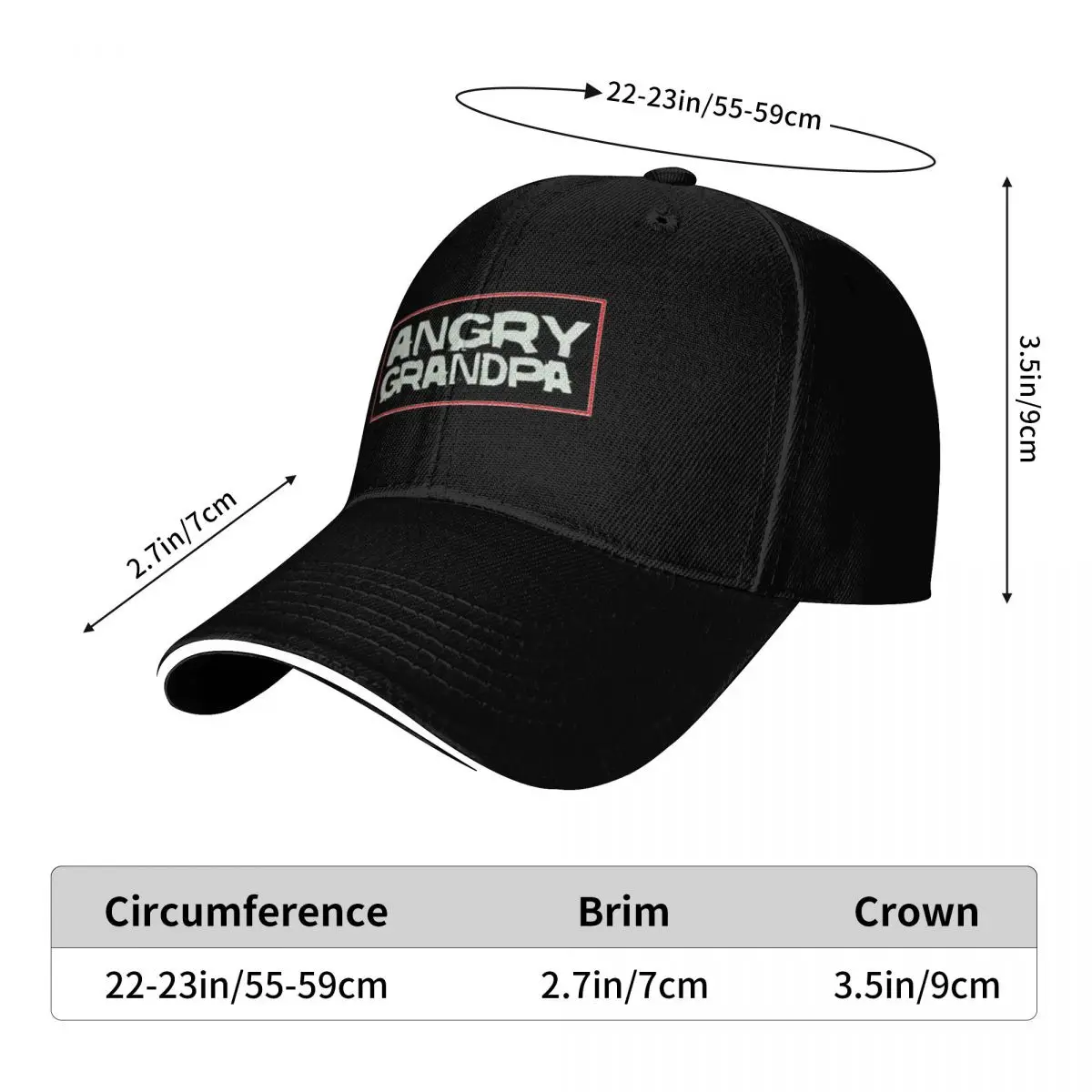 Angry Grandpa Baseball Cap cute Brand Man cap Trucker Hat Dropshipping Caps For Women Men's