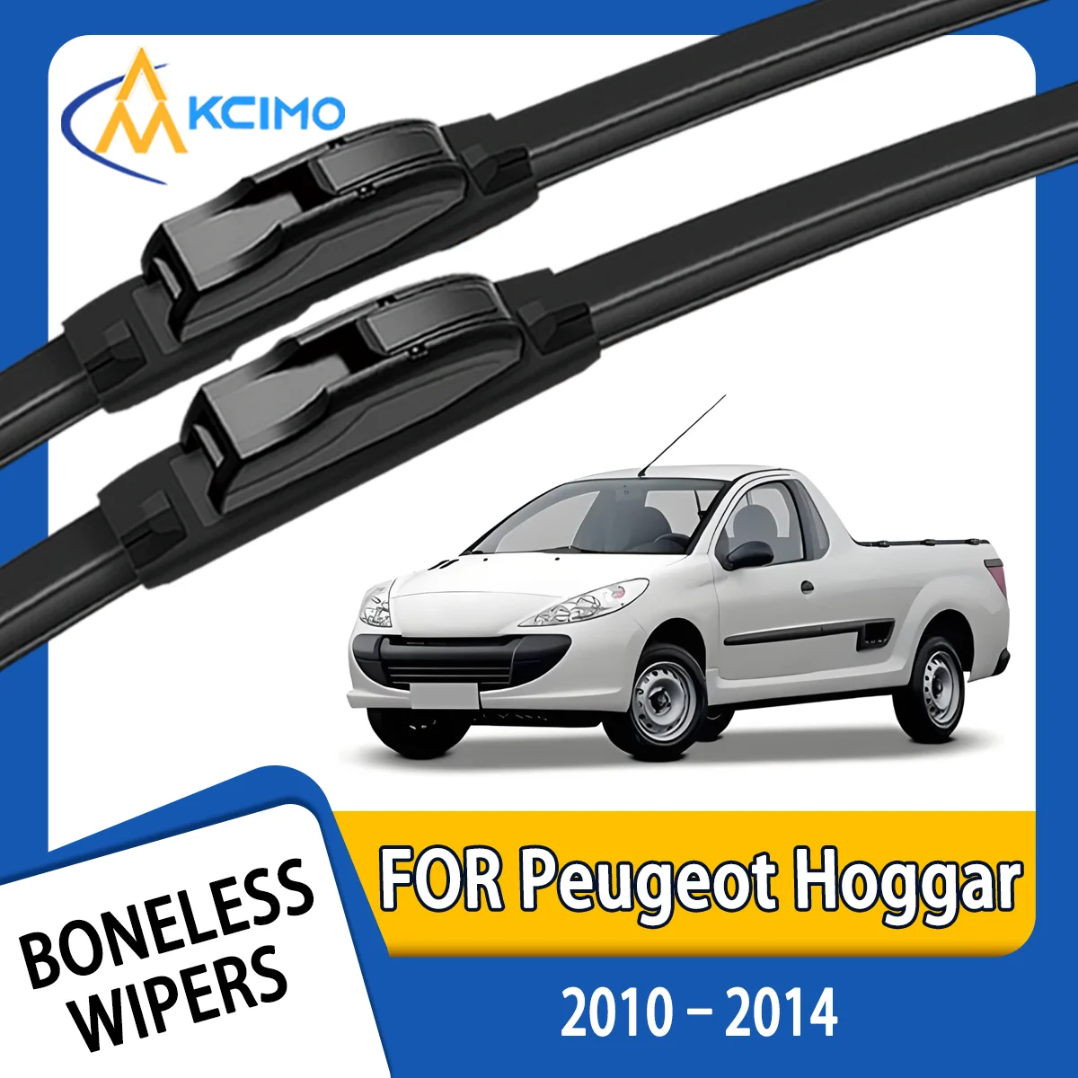 

KCIMO 2PCS New Front Windshield Wiper Blade for Peugeot Hoggar 2010-2014 Front Windshield Auto Wipers Blade Accessories 2014