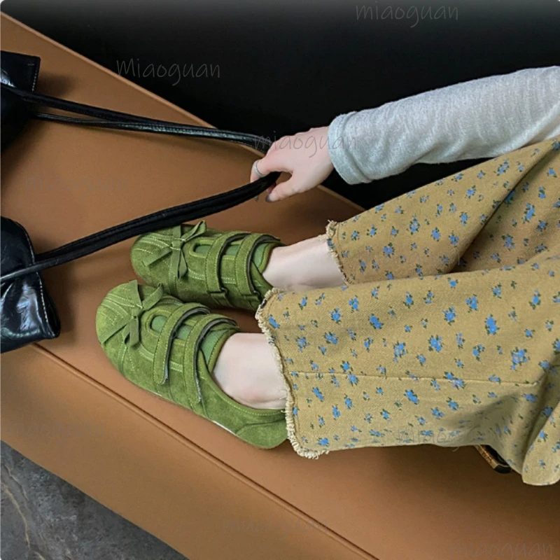 

Женские балетки для танцев, модные весенне-летние удобные спортивные туфли, новая дизайнерская обувь с бантом, лоферы Мэри Джейн