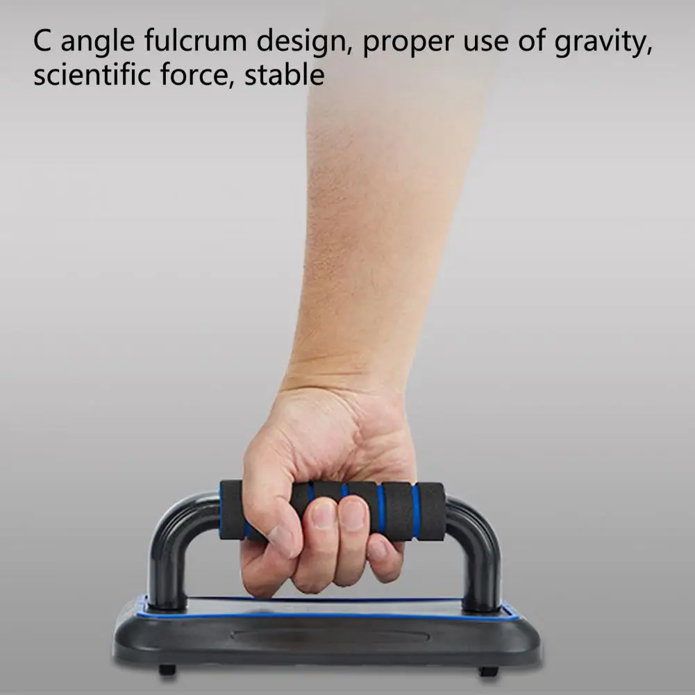 1 Pair Stable Push-Up Bar High Hardness Abdominal Trainer Sweat-Absorbed Floor Push Up Handles Bars Chest Exercise
