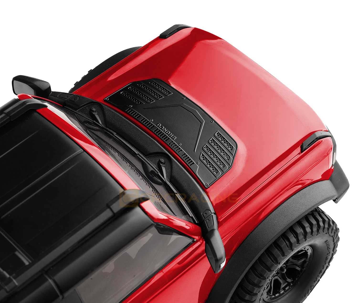 Haubendekoration F-Stil Edelstahl Simulation Auto Shell Metall Schutzfolie G179fs für 1/18 Traxxas Trx-4m Bronco Trx4m – Detail 5
