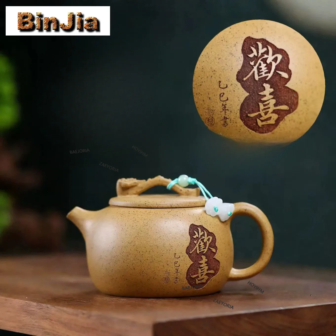 

160ml Elegant Yixing Purple Clay Teapots Handmade Ruyi Pot Raw Ore Gold Section Mud Tea Maker Kettle With Filter Zisha Tea Set
