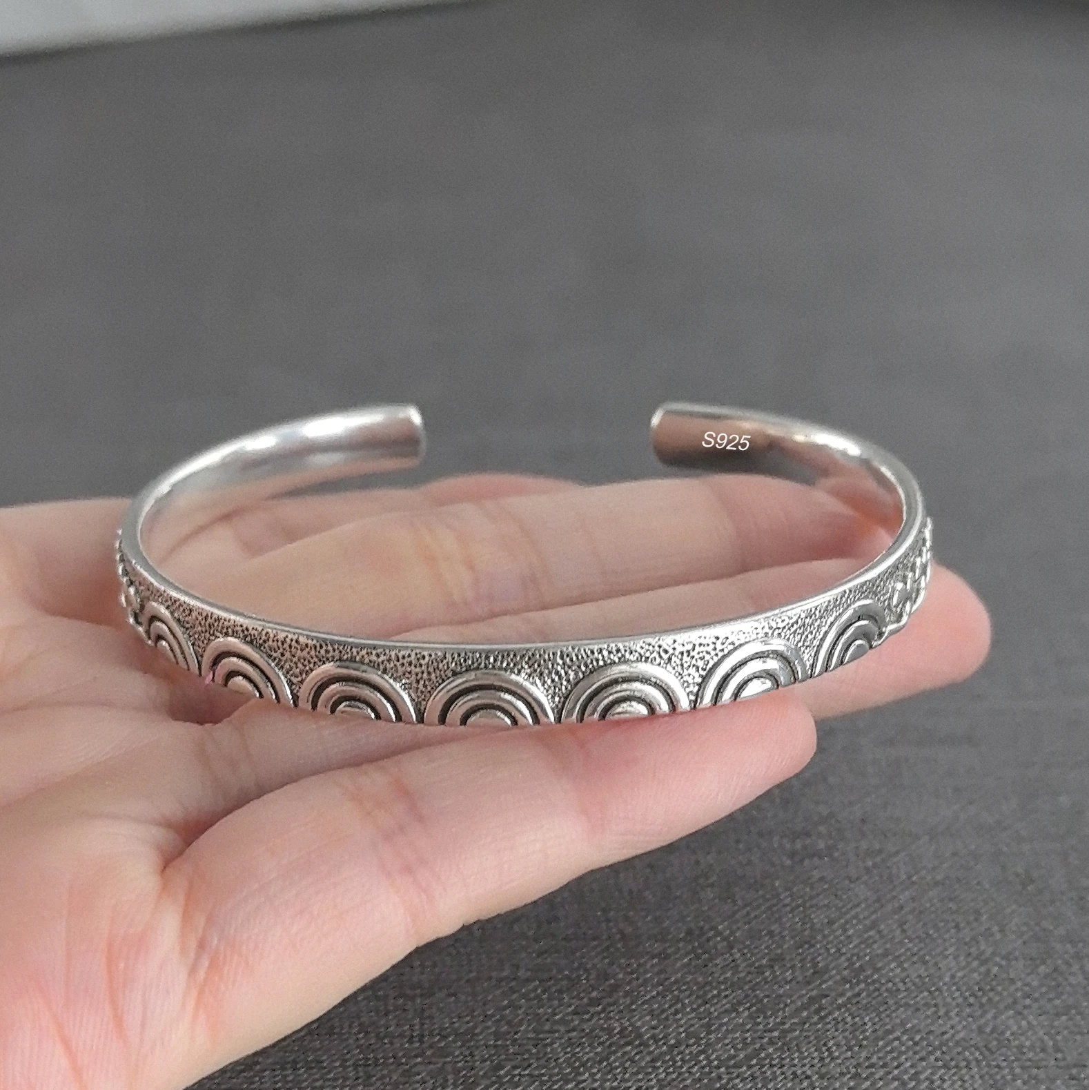 Girlbible 925 Sterling Silver Punk Niche Temperament Bracelet For Women Pattern Creative Niche Trend Jewelry Gift Dropshipping