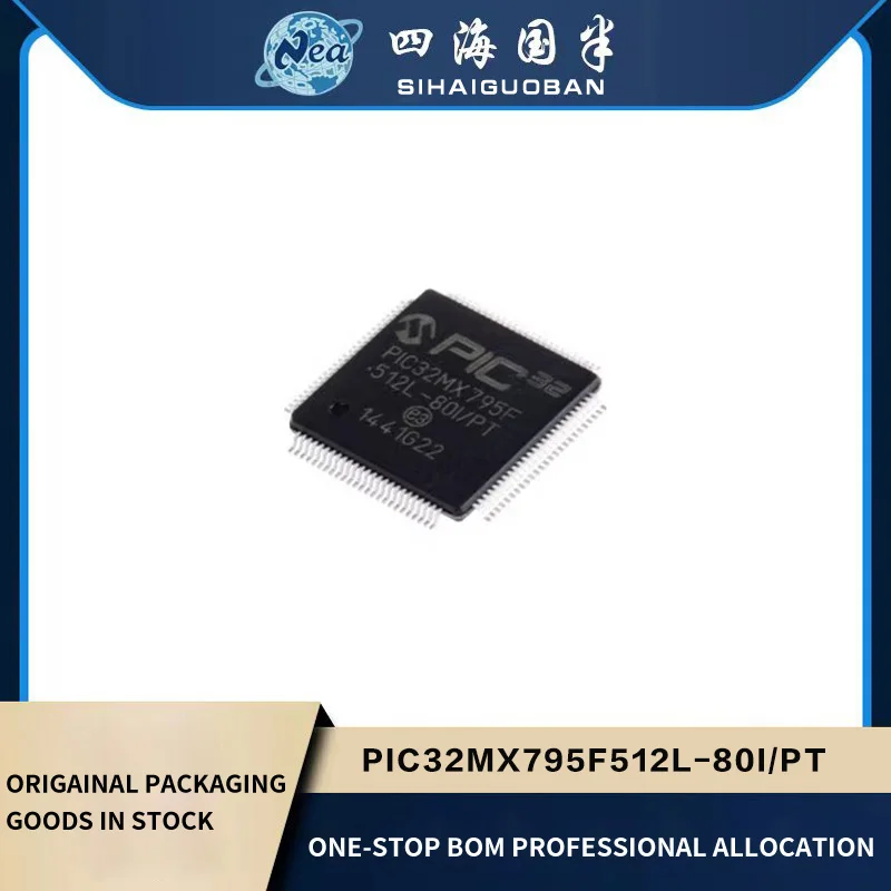 

1PCS Original Chip PIC32MX795F512L-80I/PT TQFP100 PIC32MX795F512L-80I/PF IC MCU 32BIT 512KB FLASH