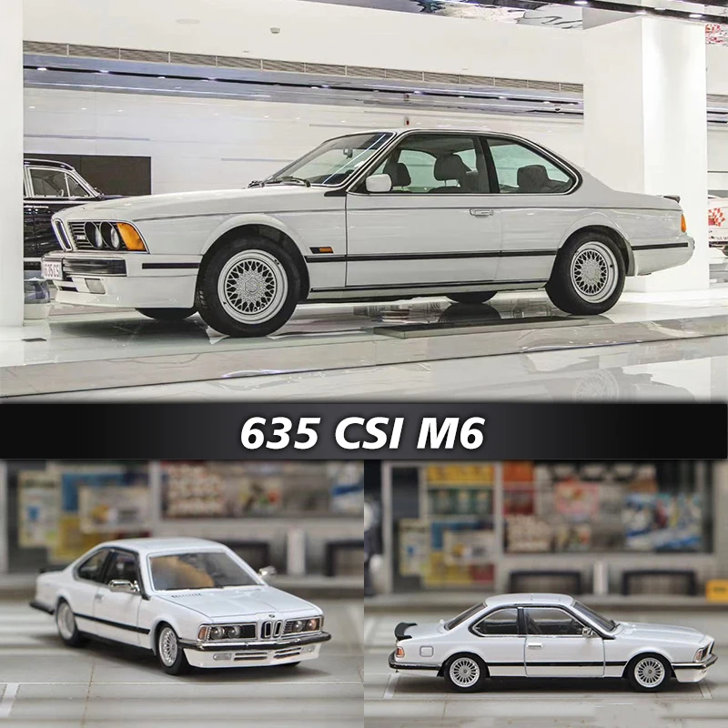 

SW In Stock 1:64 635 CSI E24 WHITE M6 Diecast Diorama Car Model Collection Miniature Toys Street Weapon