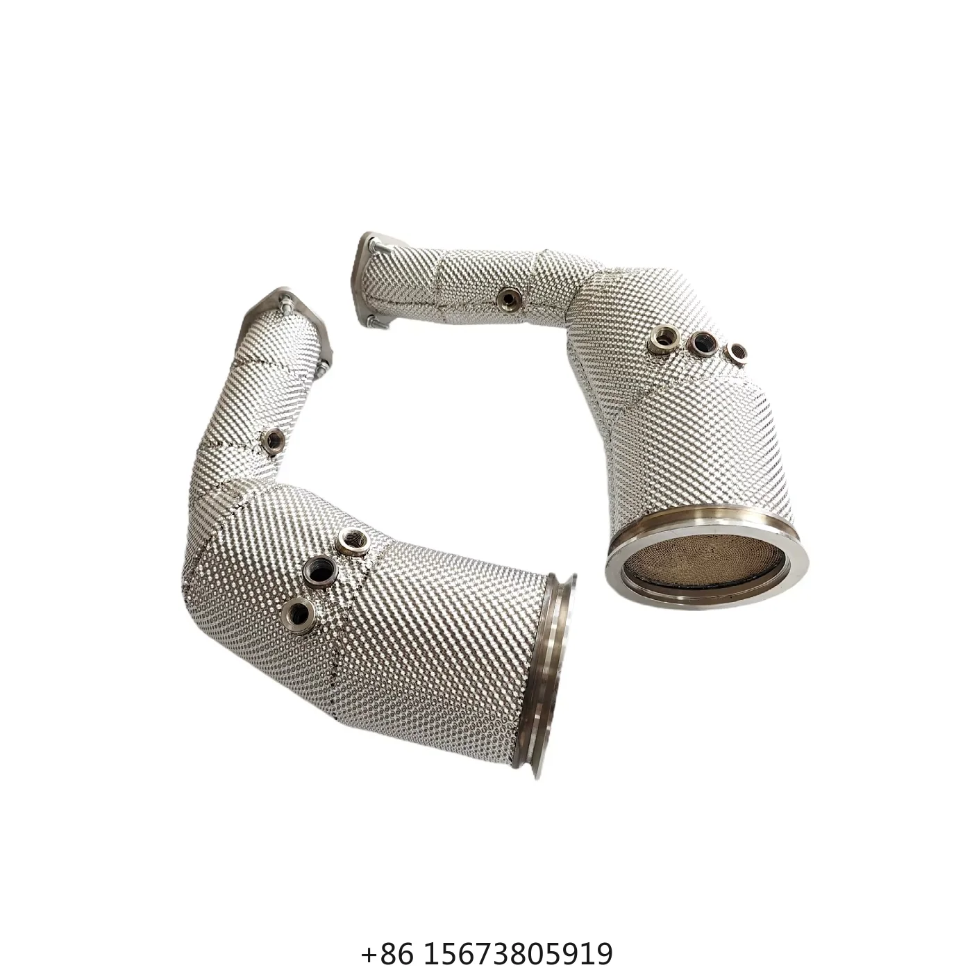 

RSQ8 SQ7 SQ8 4.0T Stainless Steel Heatshield Downpipe 4.0T Displacement Stainless Steel Heatshield SUV Fit High Flow Improves Pe