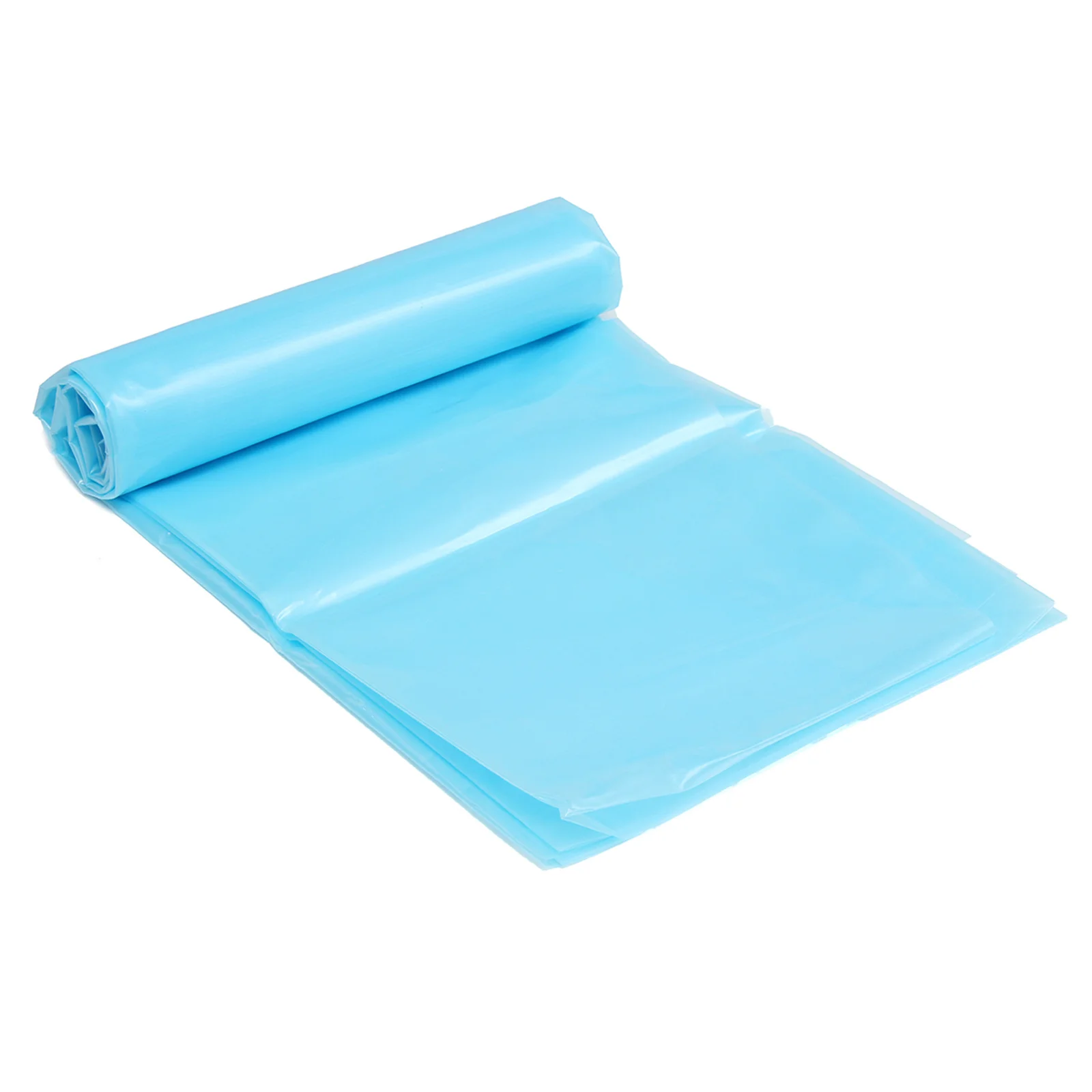 Outdoor Sturdiness Pond Liner HDPE 0.2mm Light Blue Easy Cutting Impermeable Underlayment for Pond Stream Water Garden 6.6x6.6FT