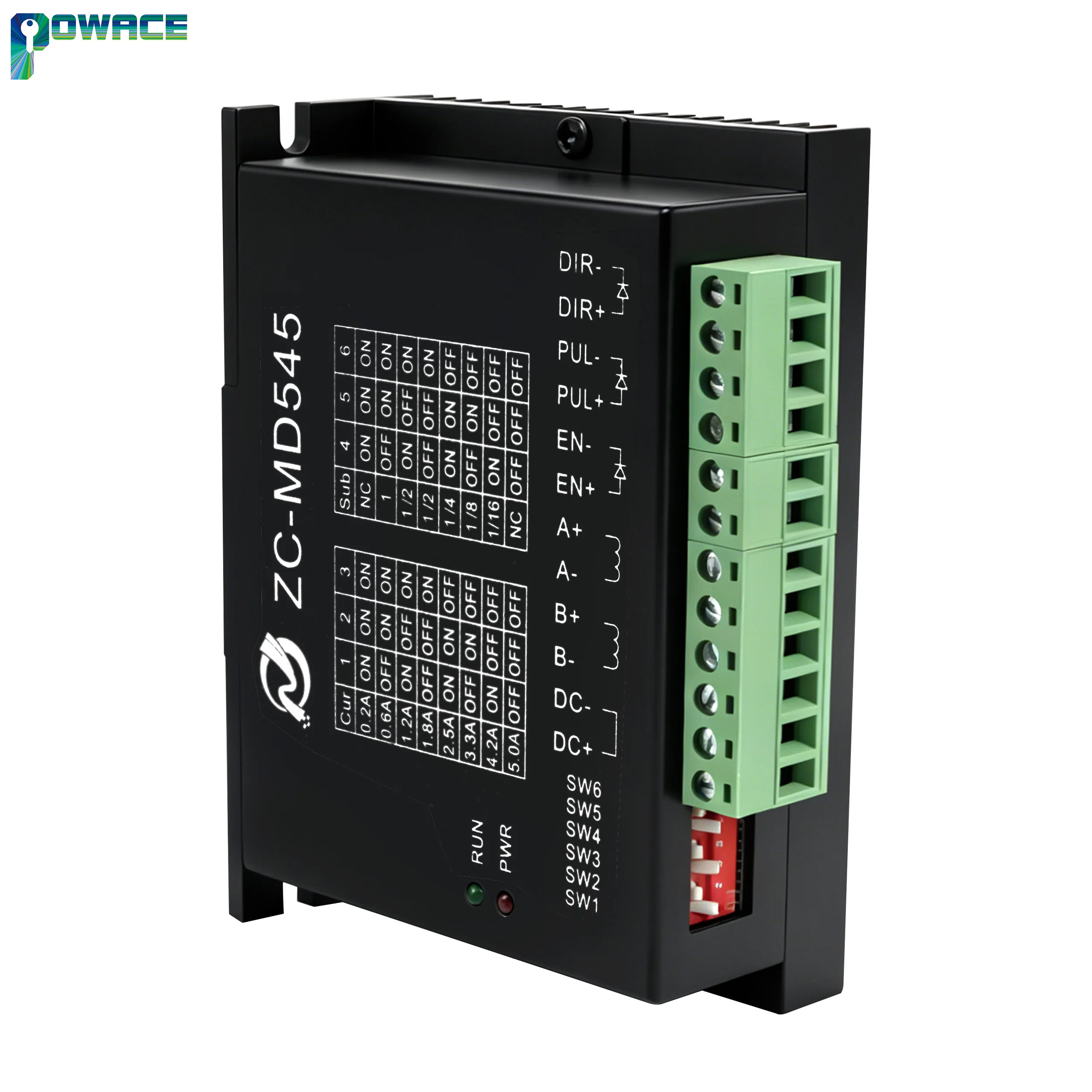 ZC‑MD545 Digital Stepper Motor Driver 18‑50VDC 0.2‑5.0A For Nema17 Nema23 2‑Phase Stepper Motor CNC Router Engraving Machine