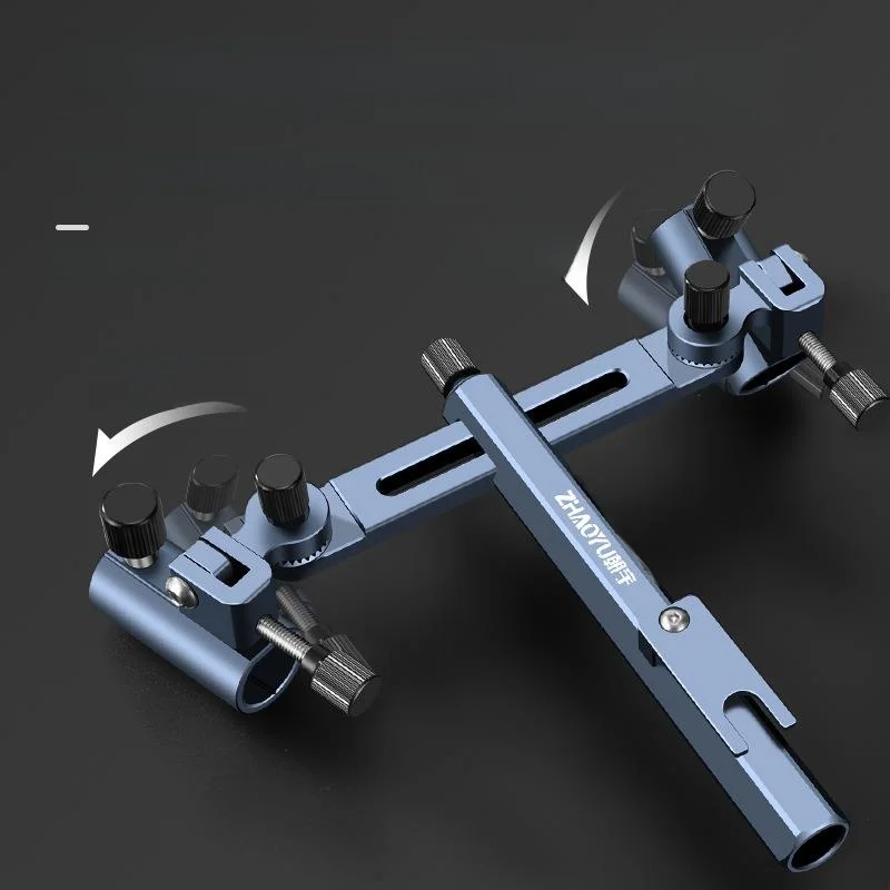 

High-End Aluminum Magnesium Alloy Fiing Box Double Cannon Platform Mount Thiened Fiing Chair Double Pole Double Head Fi...