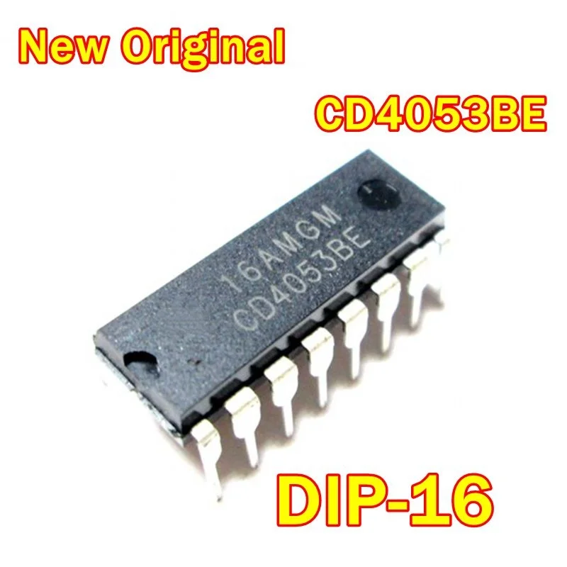 1Pcs to 100Pcs New Original Cd4053Be Dip-16 Cmos Analog Multiplexers/Demultiplexers with Logic Level Conversion