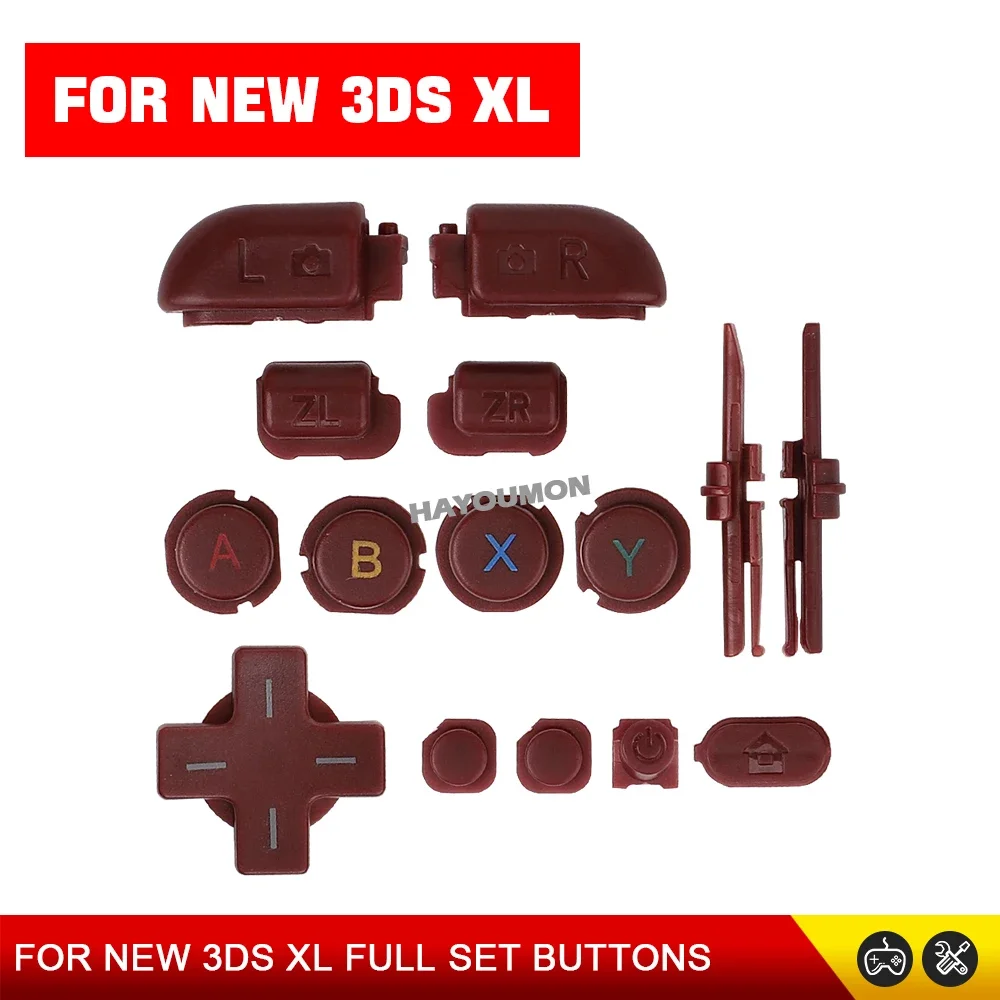 5 Farben ABXY Komplettset für NEW 3DS LL Kreuztasten Richtungspfeiltasten D-Pad Ein/Aus-Tasten für NEW 3DS XL Spielkonsole – Detail 14