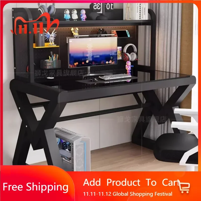 

Minimalist Funny Computer Table Office Desk Modern Gaming Designer Computer Table European Stainless Ufficio Salon Furniture