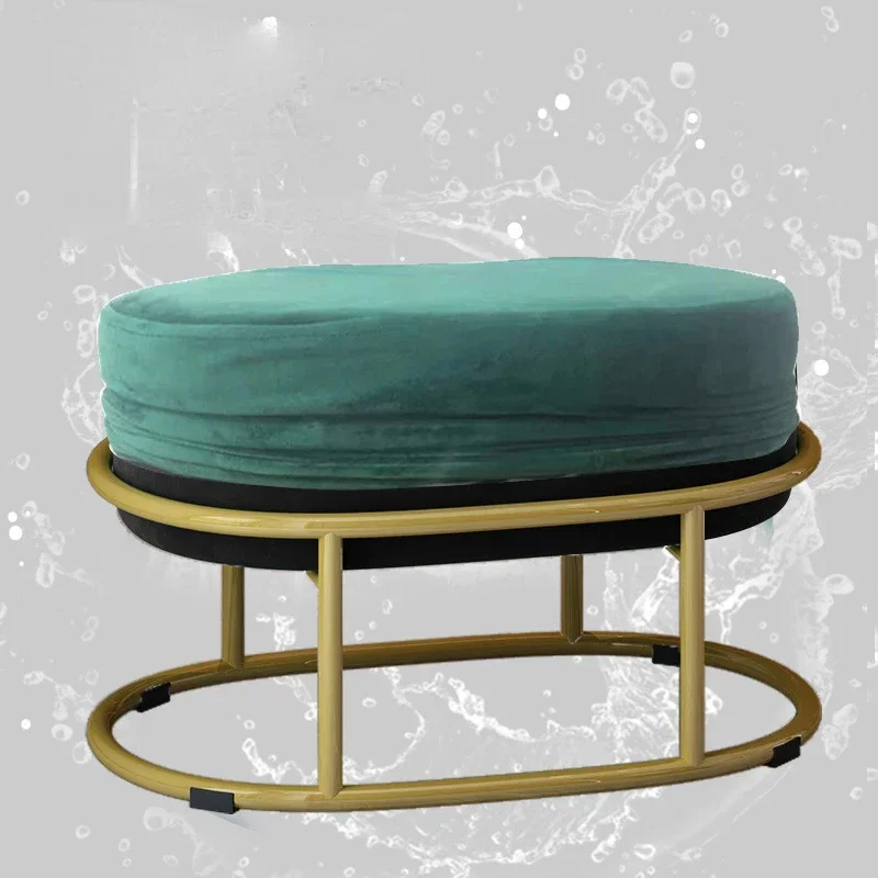 Modern Round Stool for Adults - Creative Sofa Footstool, Strong Load-bearing