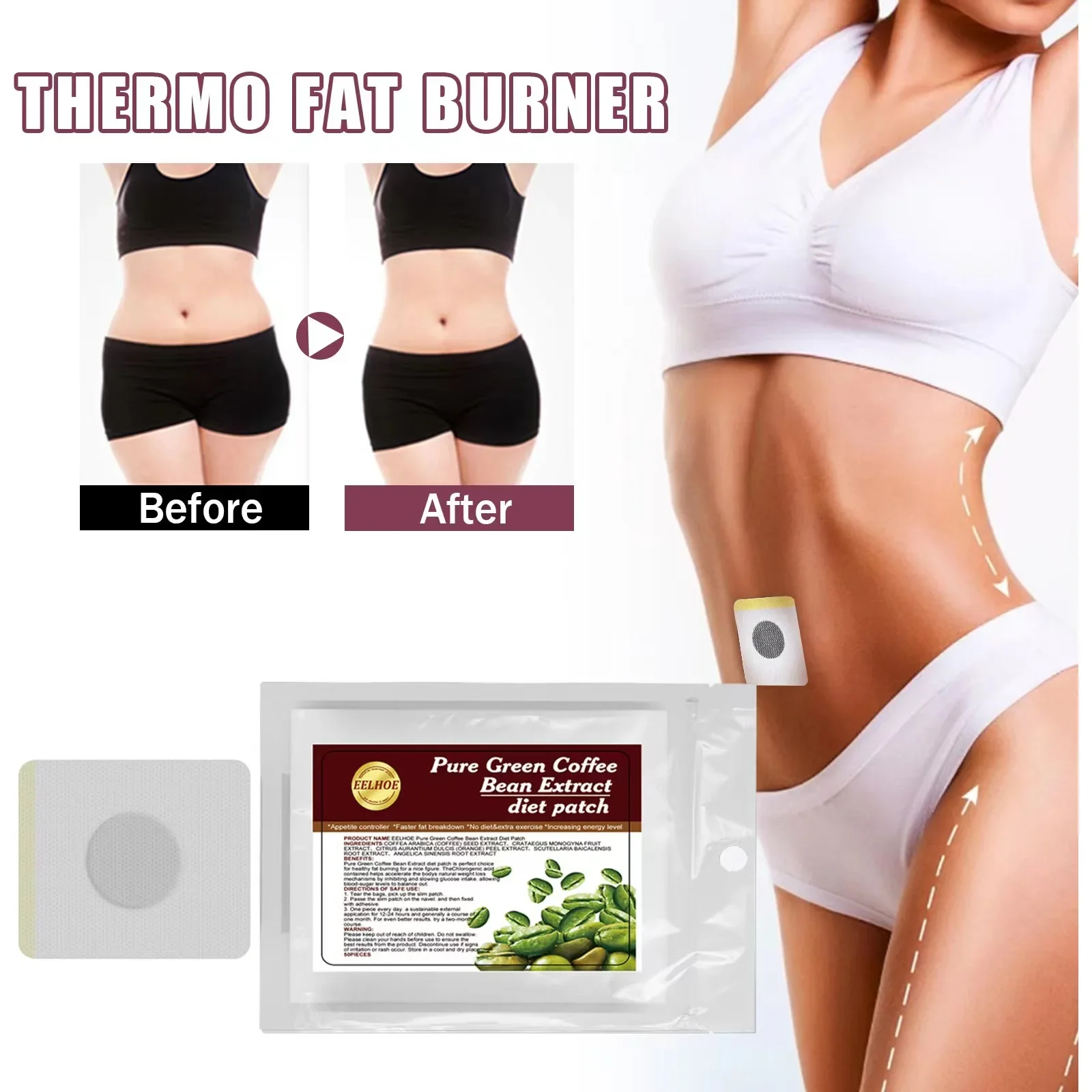 Herbal Slimming Belly Button Patch Shapes The Body Slimming The Belly and Tightening The Thigh