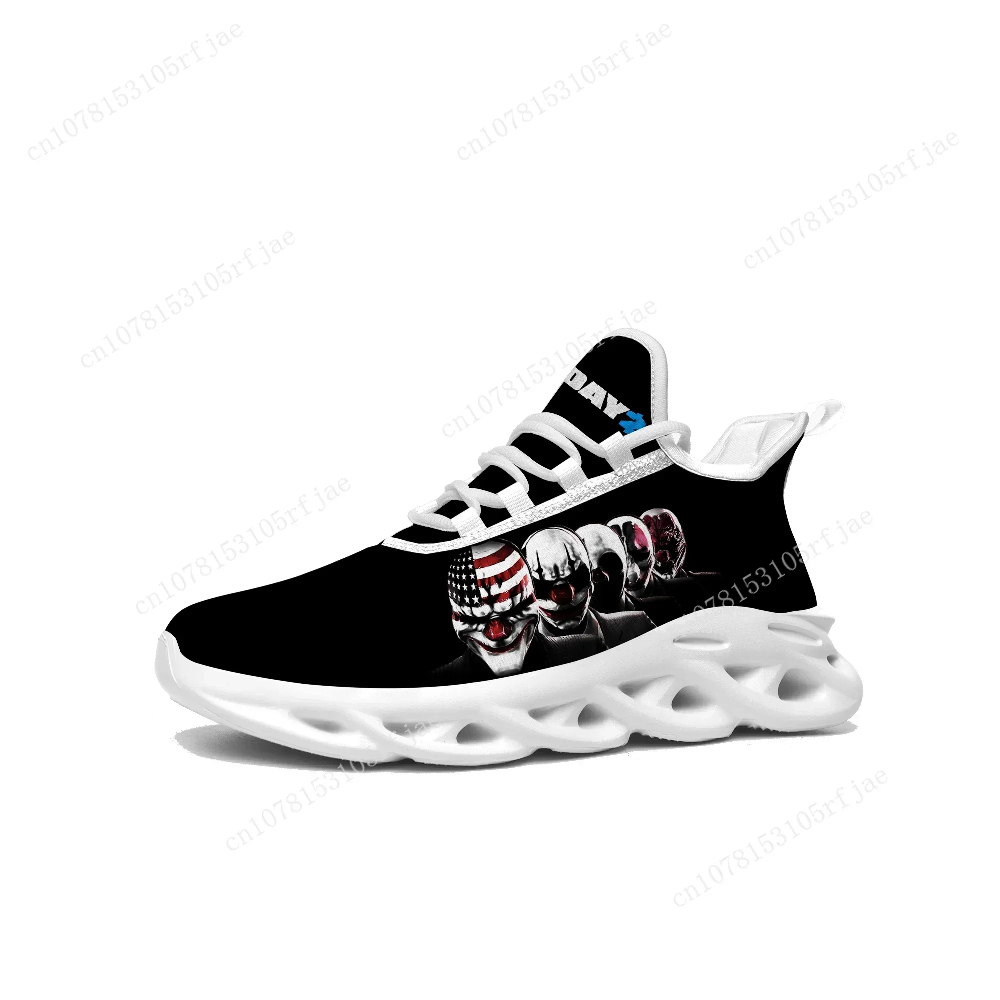 PAYDAY 2 Sneakers Hot 3D Cartoon Game Mens Womens Sports Running Shoes Fashion Custom Built Lace Up Shoes