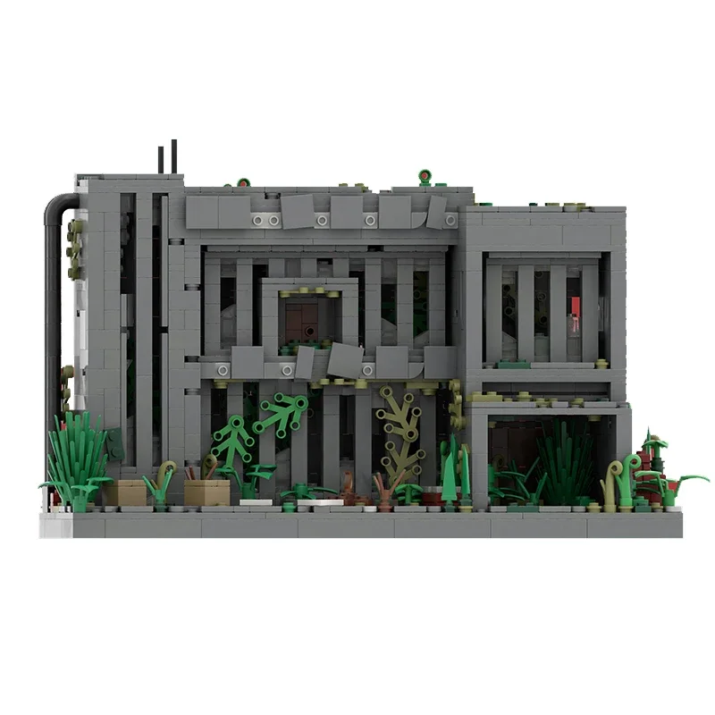 Moc Bouwstenen Verlaten Fabriek Kantoor Technologie Modulaire Blokken Geschenken Street View Model Kerst Speelgoed DIY Sets Montage