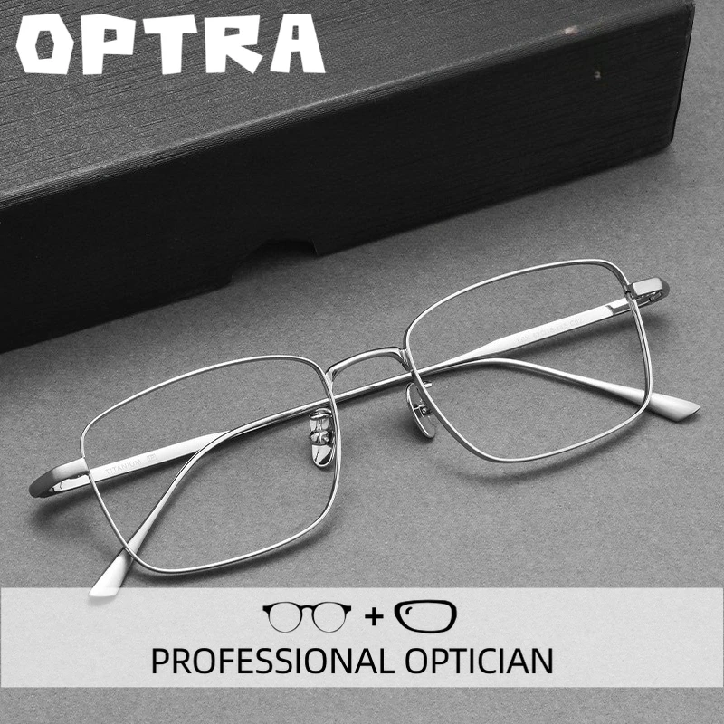 

OPTRA Classic Ultralight Men Anti Blue Ray Reading Glasses Myopia Photochromic Eyeglasses Custom Prescription Optical Eyewear