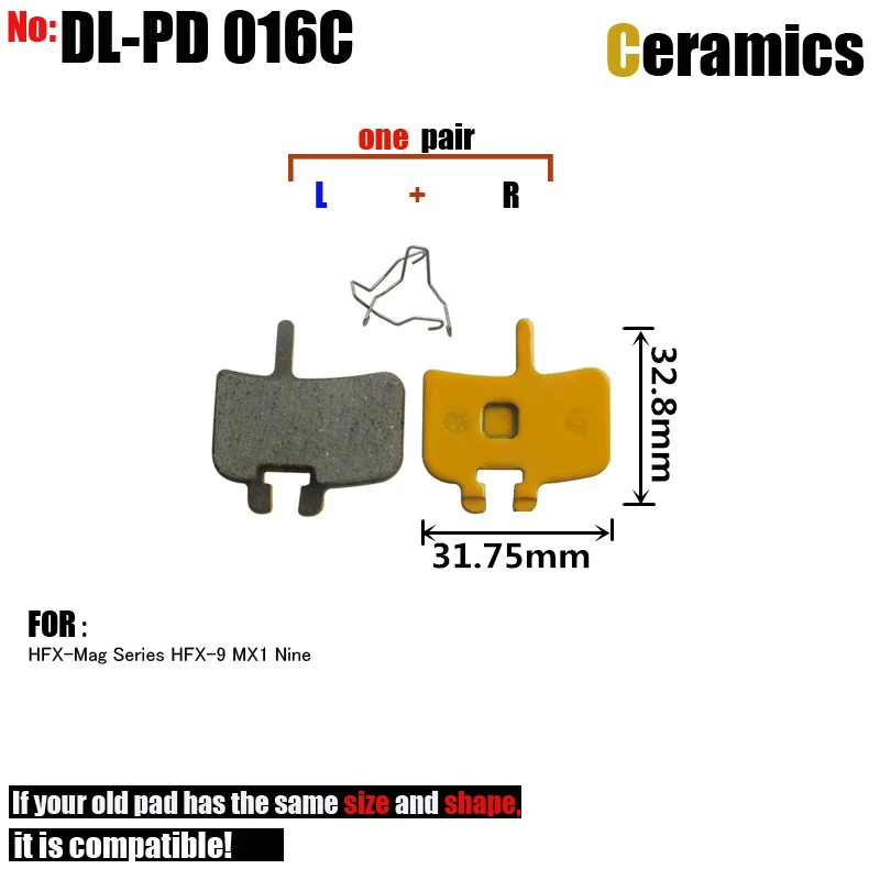 DELT 10 Pair Ceramics Bicycle Disc Brake Pads,For HAYES HFX-Mag,Series,HFX-9,MX1,Nine,MTB,Mountain,E-BIKE,Parts