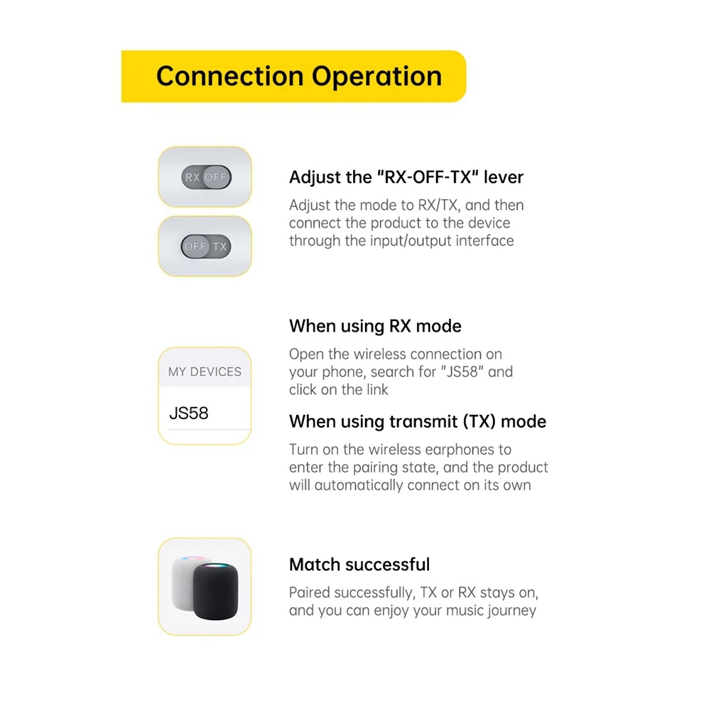 (A99Z] 2 in 1 Bluetooth 6.0 Audio Transmitter Receiver 3.5MM AUX Hifi Stereo Music BT Adapter for Car Airplane TV PC Headphone
