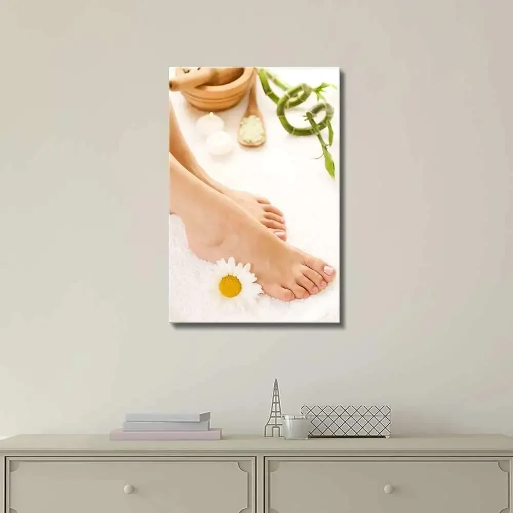 Foot Pedicure Body Spa Nail Salon Massage Posters Pictures HD Canvas Wall Art Home Decor Paintings for Living Room Decorations