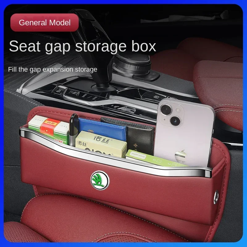 

Car seat gap phone storage box, car interior products For Skoda Octavia MK2 MK3 2 3 A7 Fabia Karoq Kodiaq Superb Rapid Kamiq