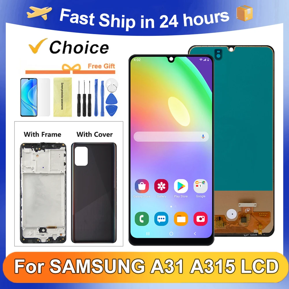 6.4\'\'For Samsung A31 Tested A315 A315F A315G/DS A315G A315N LCD Display Touch Screen Digitizer Assembly Replacement