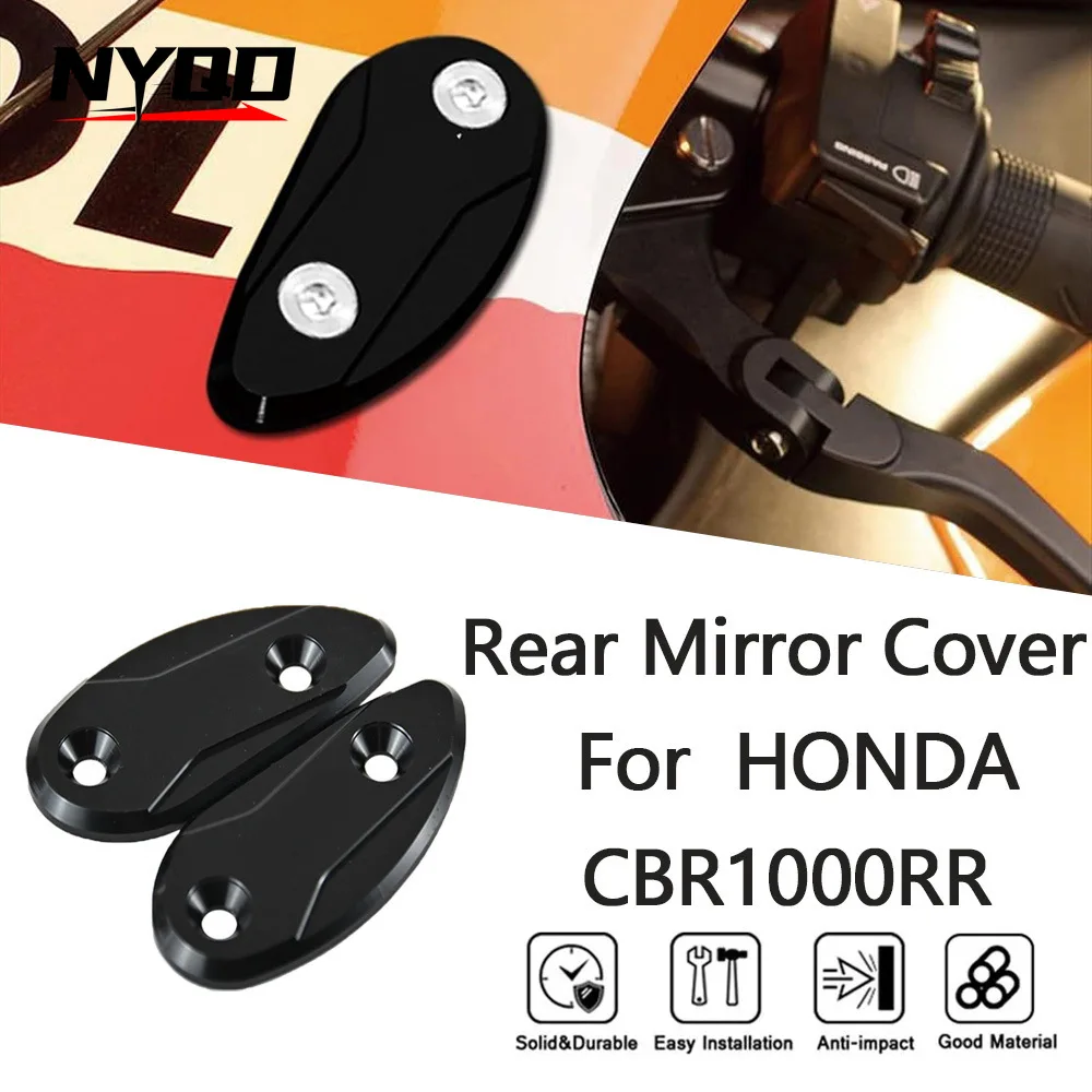 Motorcycle Rearview Mirror Base Cover for Honda CBR1000RR CBR 1000 RR 2008-20124 Windshield Drive Eliminator Mirror Hole Cover