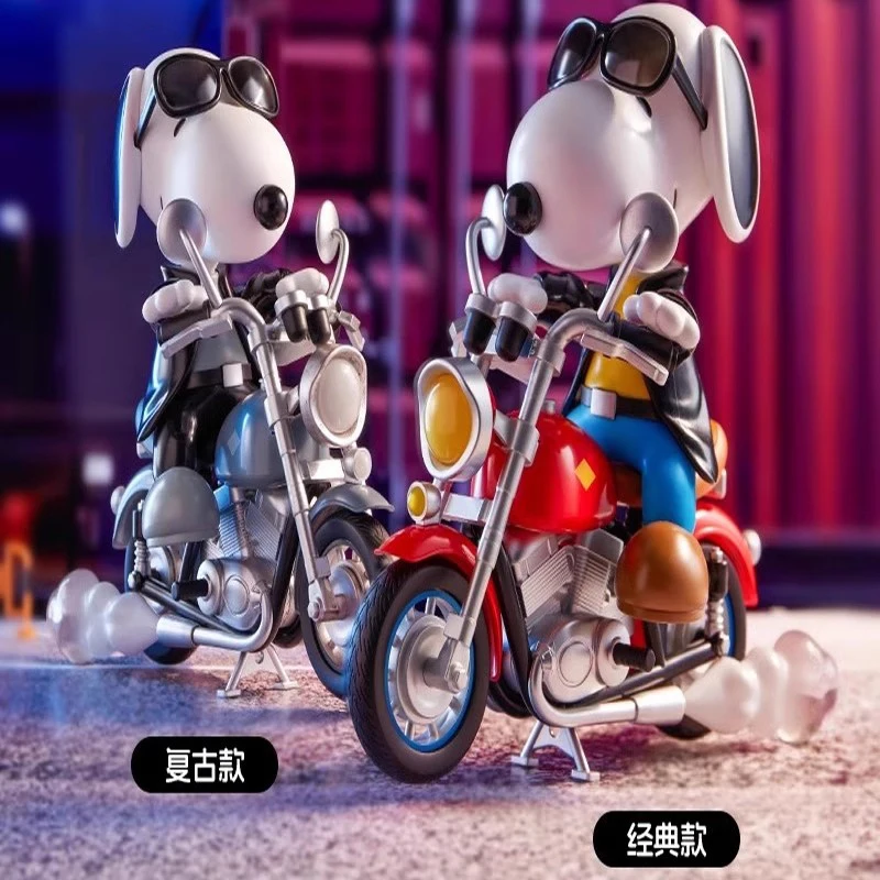 

Miniso Snoopy And Motorcycle Theme Blind Box Handicraft Play Home And Office Decoration Birthday Gift