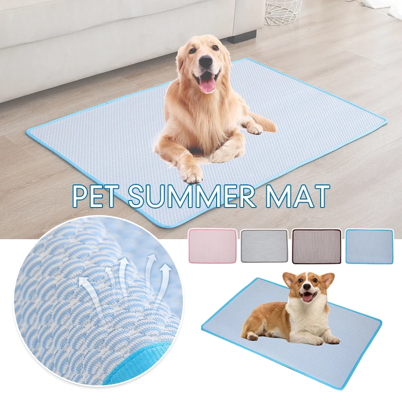 

Dog Mat Cooling Summer Pet Cat Dog Bed Pad Washable Cushion Puppy Kitten Indoor Sofa Floor Mats Breathable Blanket