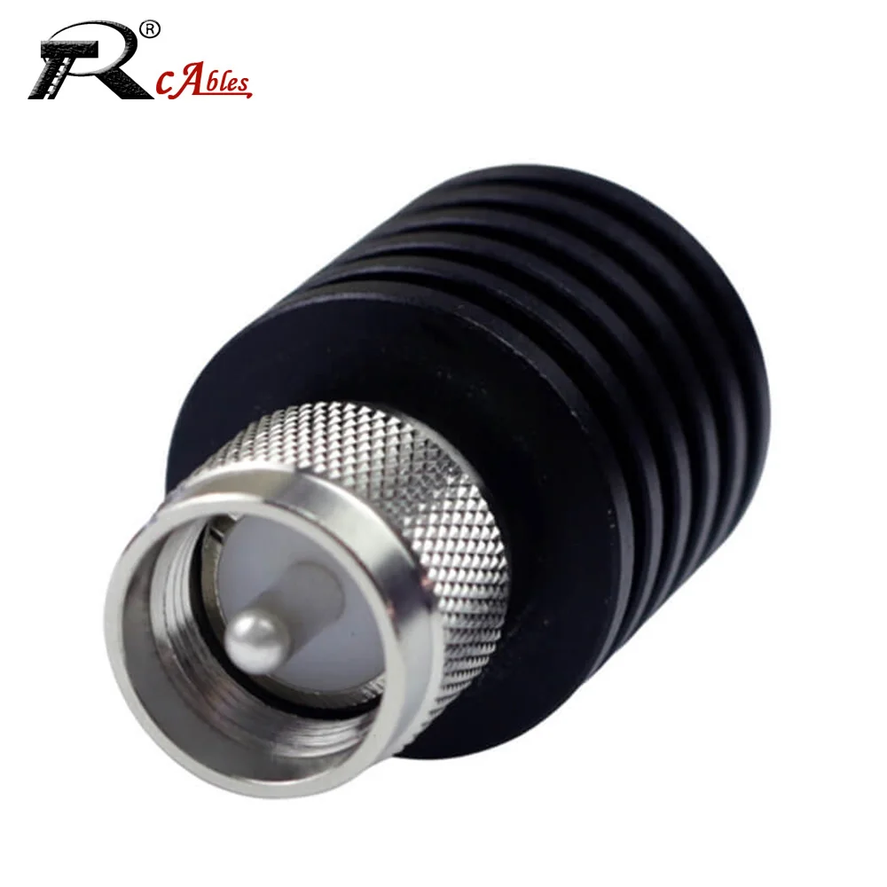 1PC RF Coaxial Termination Dummy Load 5W-100W 1GHz 50Ohm PL259 UHF Male Plug Connector Nickel Plated Coaxial Accessory
