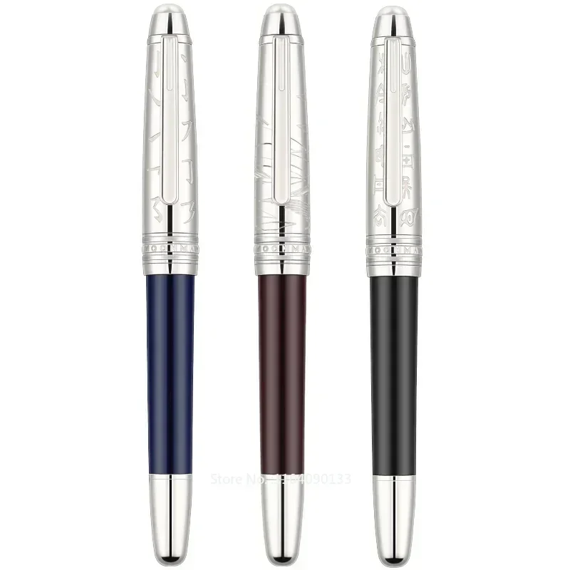 

Hot Majohn P135 Metal Resin Fountain Pen Vintage Beautiful Cap Pearl Top EF/Small Bent Nib Writing Office Business New Pen