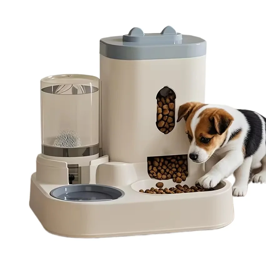 

New Design of Indoor Small and Medium-Sized Cat and Dog Automatic Cat Food and Water Dispenser Combination Pet Self Feeder