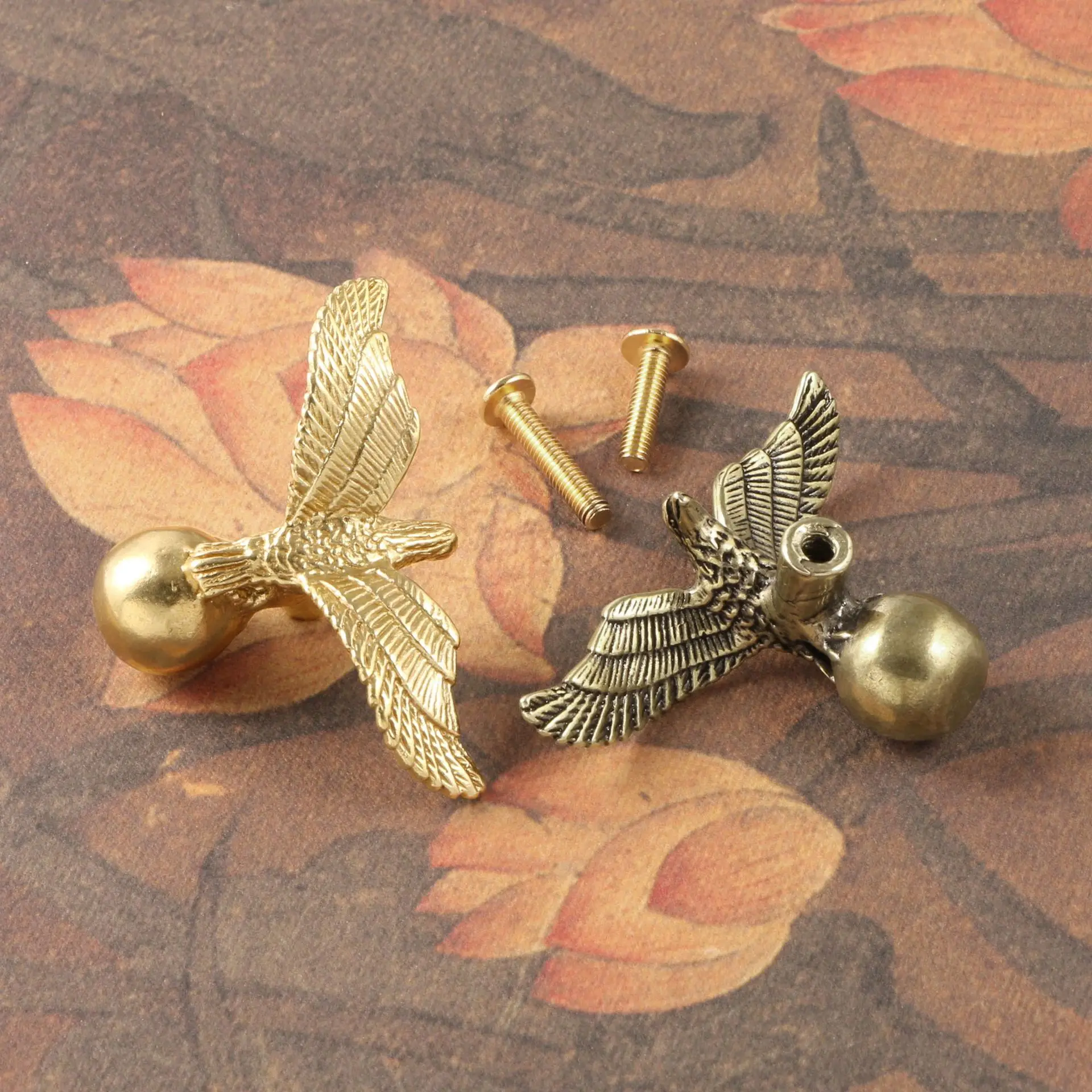Solid Brass Soaring Eagle Door Pulls – Nautical Home Decor Cabinet Pulls Drawer Knob Decorative Drawers DIY