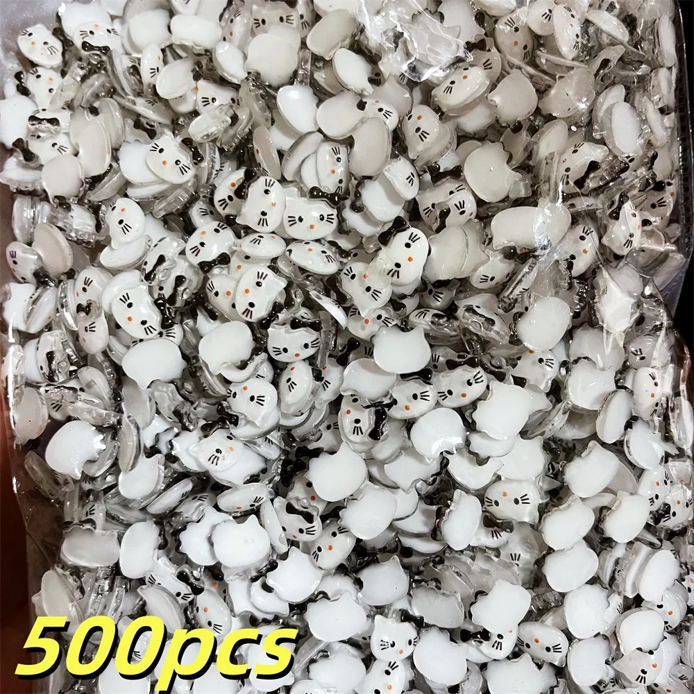 

500pcs 3D Kawaii Cartoon Hello Kitty Kuromi Nail Art DIY Rhinestone My Melody Decoration Nail Accessories Fun Manicure Supplies*