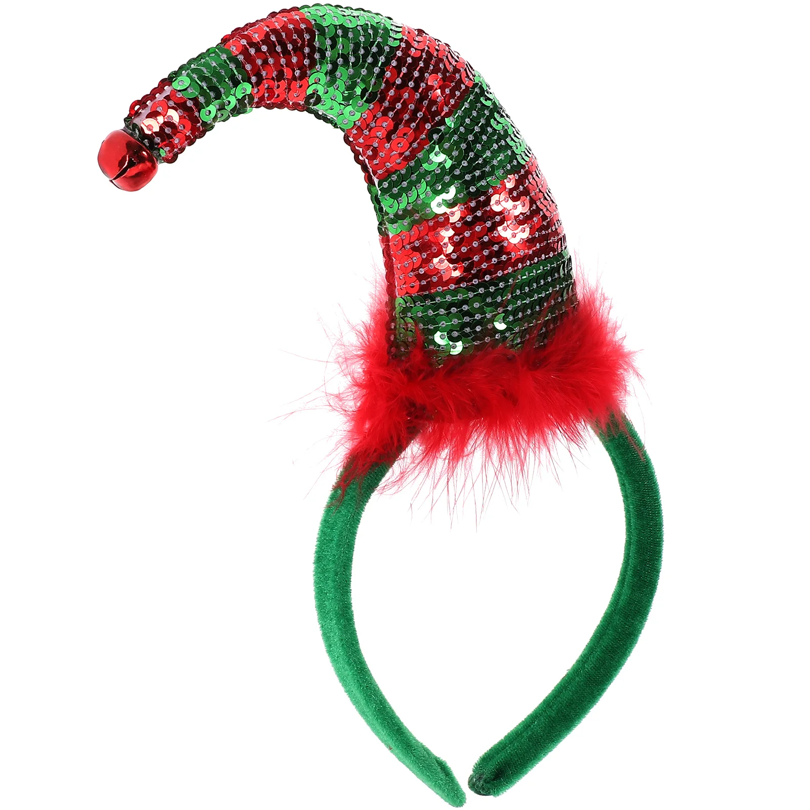 

Sequin Christmas Headband Lightweight Santa Hat Headpiece Party Hair Decoration Women Christmas Accessories Hat Headband