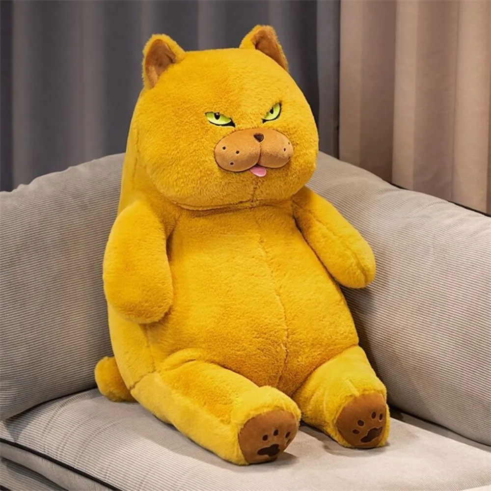 

Plush Pillow Fluffy British Shorthair Cat Plush Soft Cute Cat Plush Doll Cartoon Kawaii Cat Stuffed Toy Christmas Gift