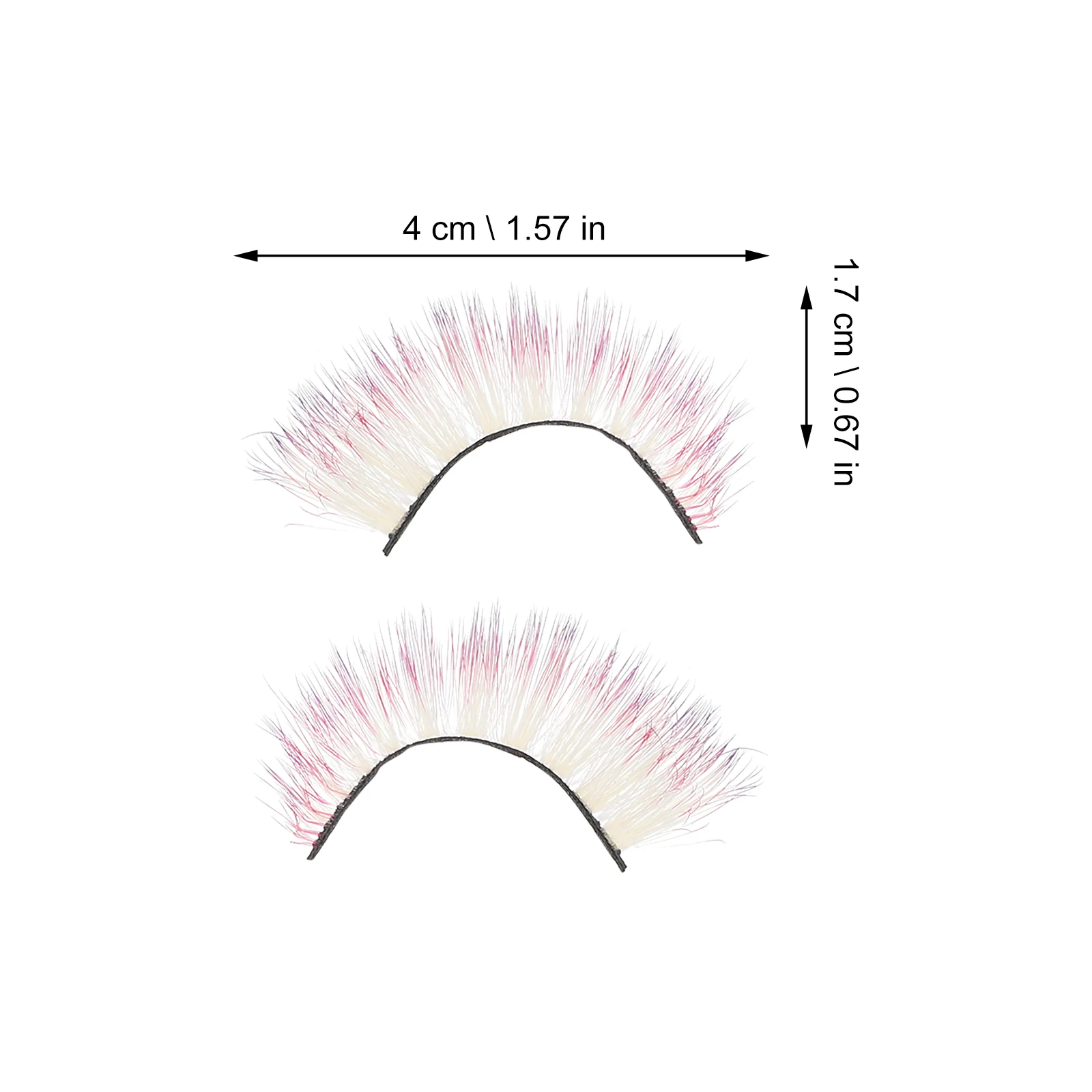 

5Pairs Colored Eyelashes 3D False Lashes Colorful Makeup Fake Lashes for Fancy Dress Party Cosplay Stage Performance