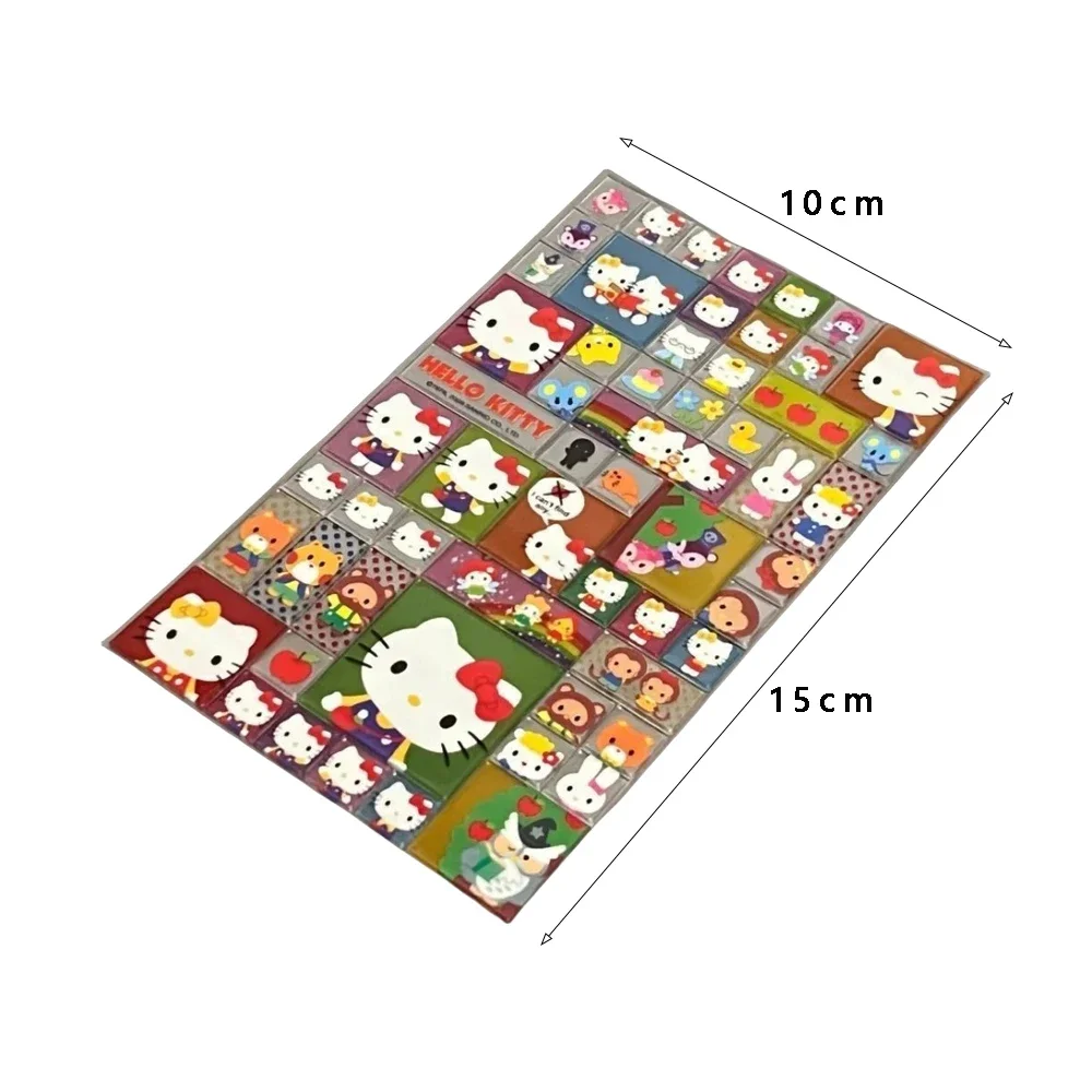 Hello Kitty 1 pièces autocollant Kawaii bricolage dessin animé autocollant vente chaude à la main mignon fille coque de téléphone tasse d'eau décoration autocollant cadeau