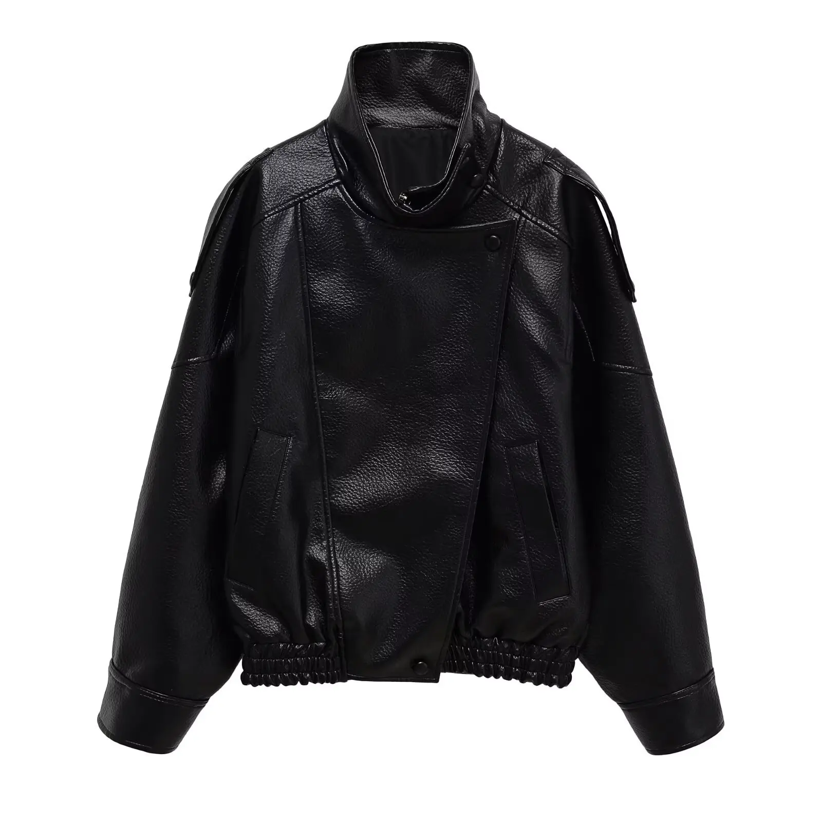 

Уличная модная кожаная куртка, женская новая осенне-зимняя верхняя одежда, стильное модное пальто 4391872, торговля