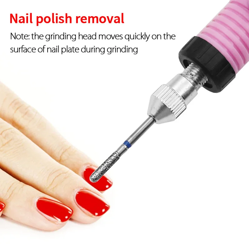 20 مجموعات مسمار البولندية الماس طحن 30 قطعة صندوق شنت الماس طحن إبرة التنغستن الصلب طحن إزالة الأظافر و