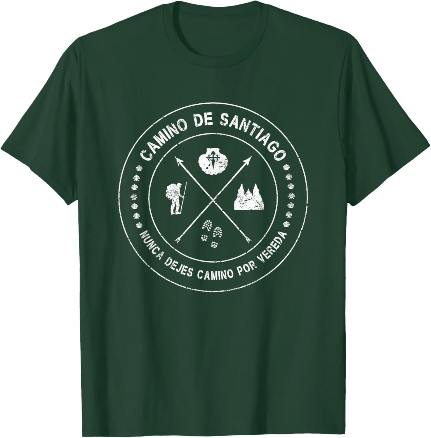Camino De Santiago Spain St James Way Men T-Shirt Short Sleeve Casual 100% Cotton T Shirts