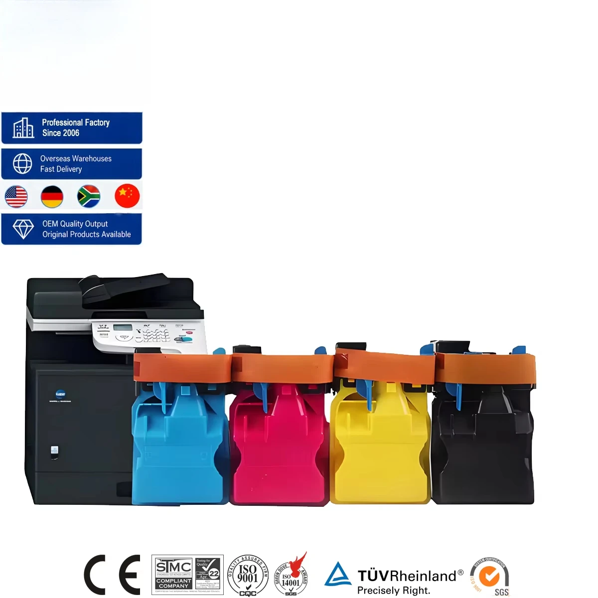 IBEST Tonner Factory TNP27 Color Toner Cartridge Compatible for Konica Minolta Bizhub C25 Printer Toner