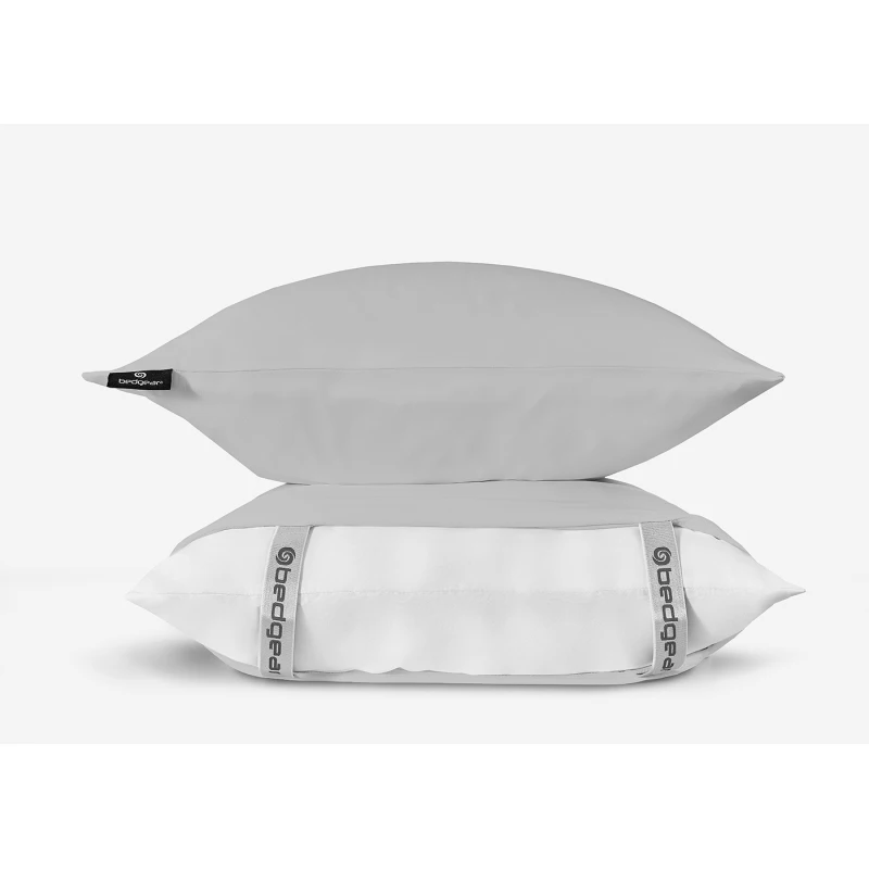 

BedGear Ver-Tex Pillowcase 2pc Set, Light Grey, Queen