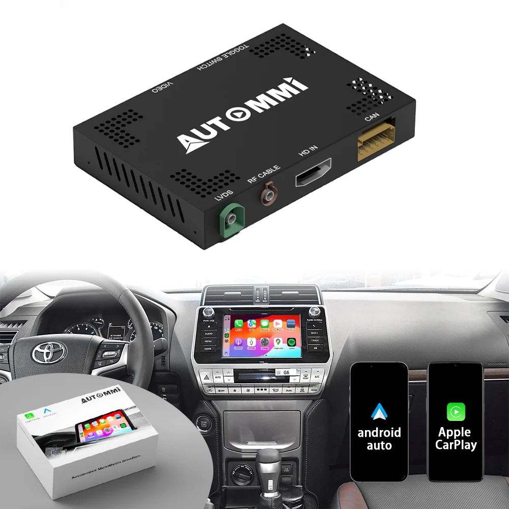 Prado LC150 Upgrade Wireless CarPlay Android Auto Multimedia Decoder Module Interface Kit Prado LC150