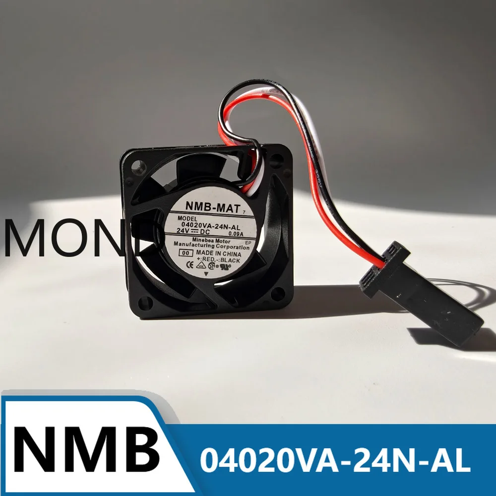

NMB 04020VA-24N-AL Server Cooling Fan for Fanuc System Drive Axial Flow Inverter Cooler 4020 24V 0.09A 4CM 40*40*20MM New