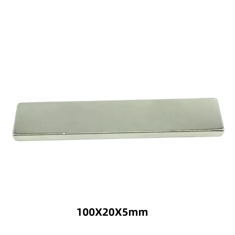 100x20x5 Rare Earth Magnets 100mmX20mmx5mm Strip Block Rectangular Magnets 100x20x5mm Permanent Neodymium Magnet 100*20*5 mm