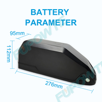 36V 48V 52V 21700 Cells Very Small Little Short Down Tube Ebike Battery Pack 10Ah 15Ah For 250W 350W 500W City Ebike
